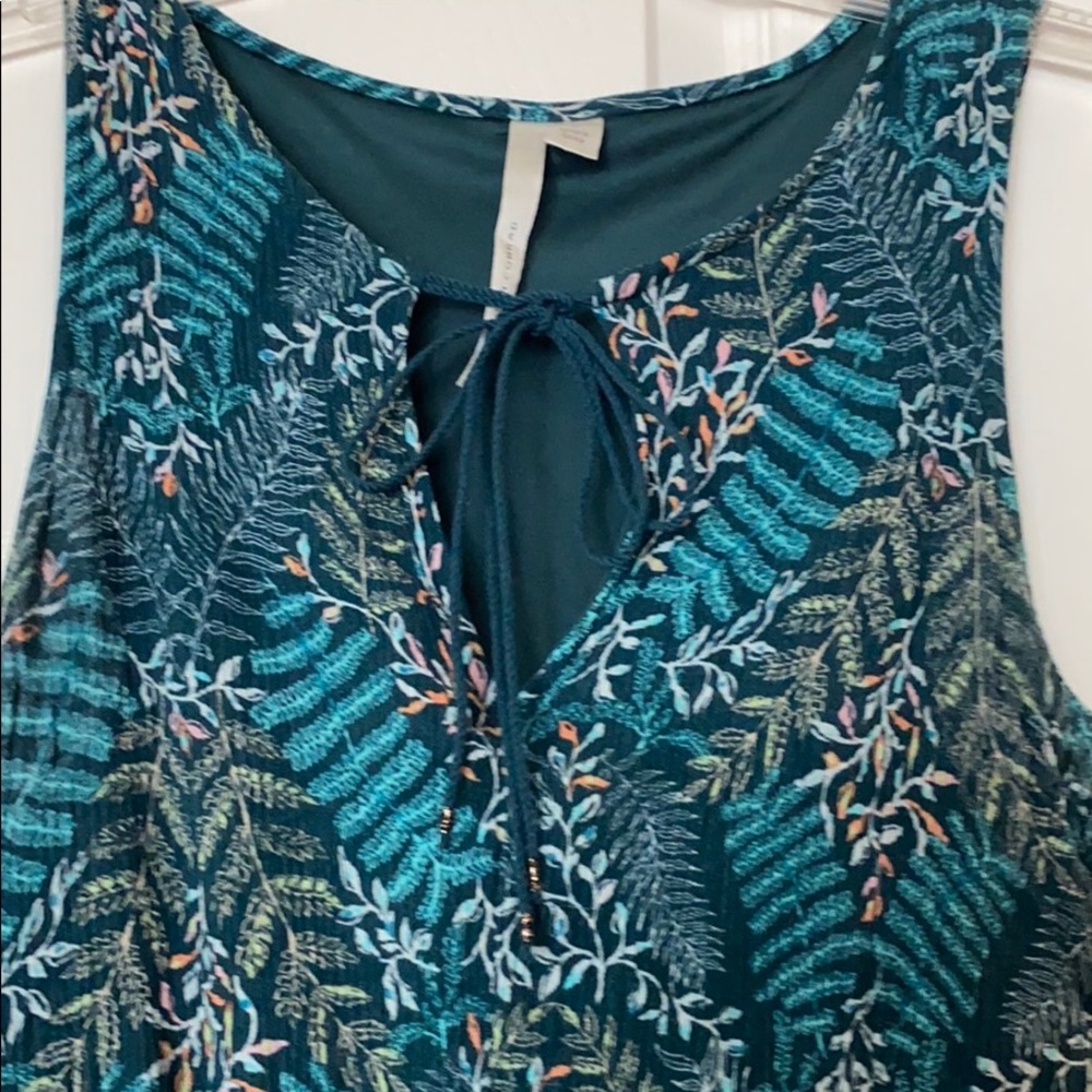 Boho green dress